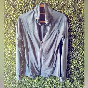 Champion Teal Long Sleeve Zip Up Top